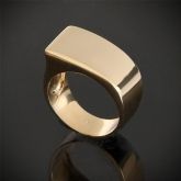 Anel Liso Dourado - 291