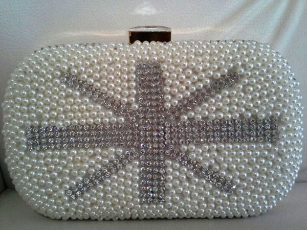 Clutch England Flag Pérolas e Strass - 180