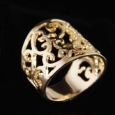 Anel Renda em Ouro - 369