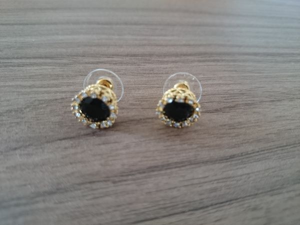 Brinco Redondo Pedra e Strass - 994