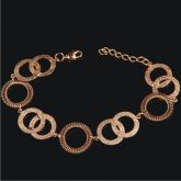 Pulseira c/ Aros Dourados c/ 18cm - 394