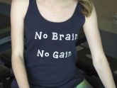 T-Shirt No Brain No Gain Azul - 161