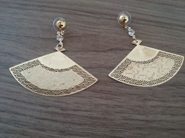 Brinco Leque Dourado - 989