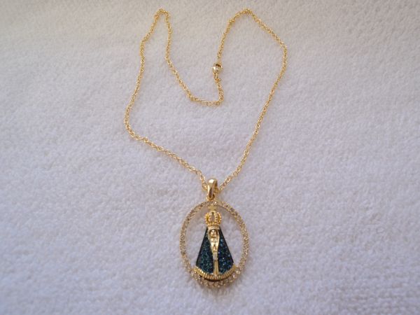 Gargantilha Nossa Senhora c/ Strass - 474