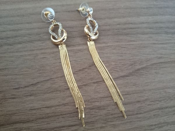 Brinco Festa Strass Longo - 976