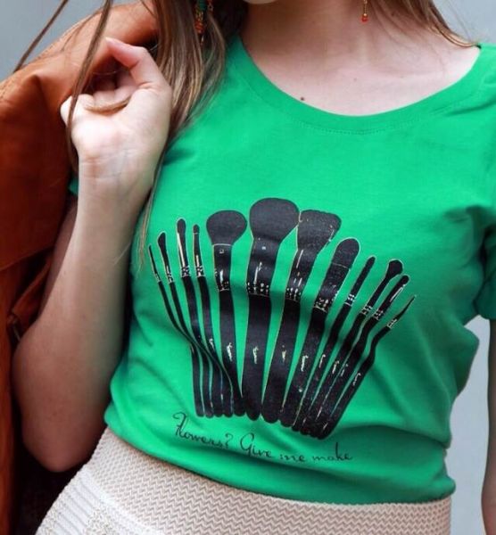 T-Shirt Give Me Make Verde - 159