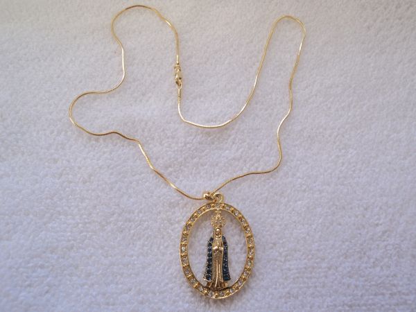 Gargantilha Nossa Senhora c/ Strass - 488