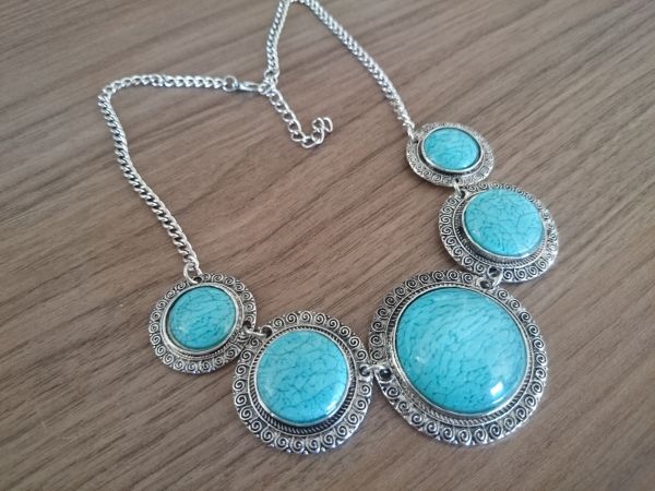 Maxi Colar Azul Turquesa - 563