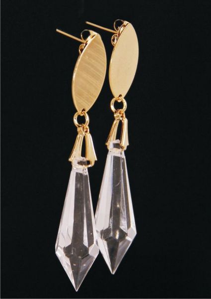 Brinco Gota Transparente - 563