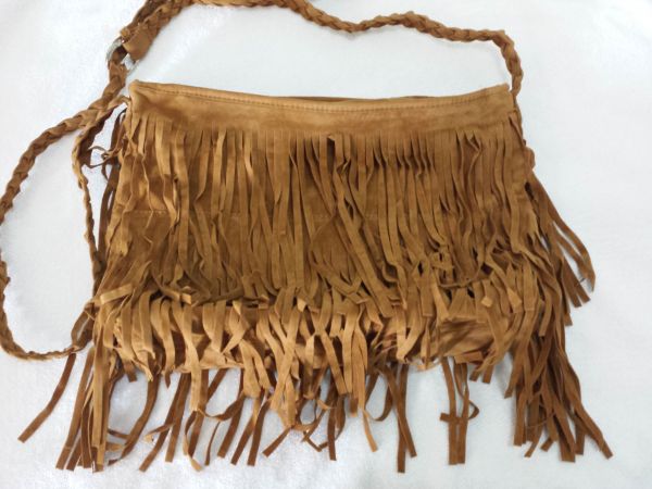 Bolsa de Franja Marrom - 198