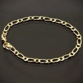 Pulseira Masculina c/ 21cm Dourada - 376