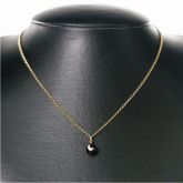 Gargantilha c/ Pingente Cristal Negro - 315