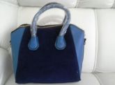 Bolsa Azul Camurça Bi-Color - 200