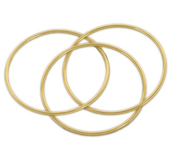 Bracelete Entrelaçado Liso c/ 3 - 335