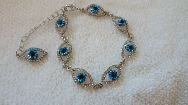 Pulseira Olho Grego de Strass - 412