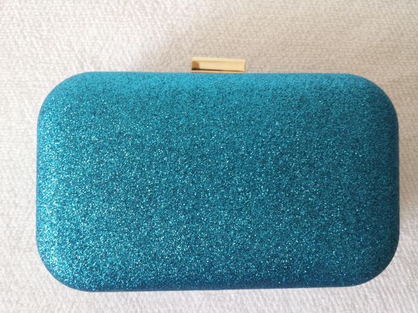 Bolsa Clutch Azul Glitter - 195