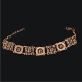 Pulseira c/ Chapas Douradas c/ 18cm - 396