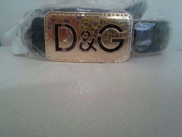 Cinto D&G Preto c/ Fiv. Dourada - 183