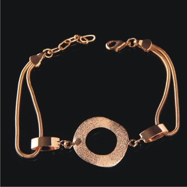 Pulseira c/ Chapa Redonda Fosca 18cm - 393