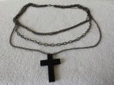 Corrente Multipla Chumbo c/ Crucifixo - 534