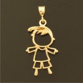 Pingente Menino - Dourado - 108