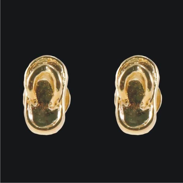 Brinco Chinelinho Dourado - 923