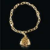 Pulseira c/ Pingente Cedro Boleado - 222
